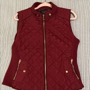 Love Tree Burgundy Quilted Vest